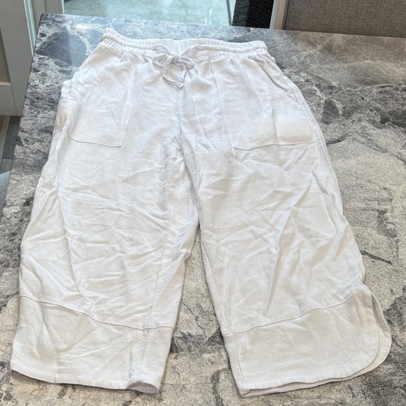 Source Unknown Pants - White gauze like Drawstring Pants